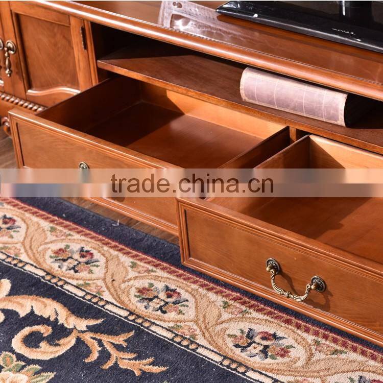 Multifunctional and affordable living room low price solid wooden TV table