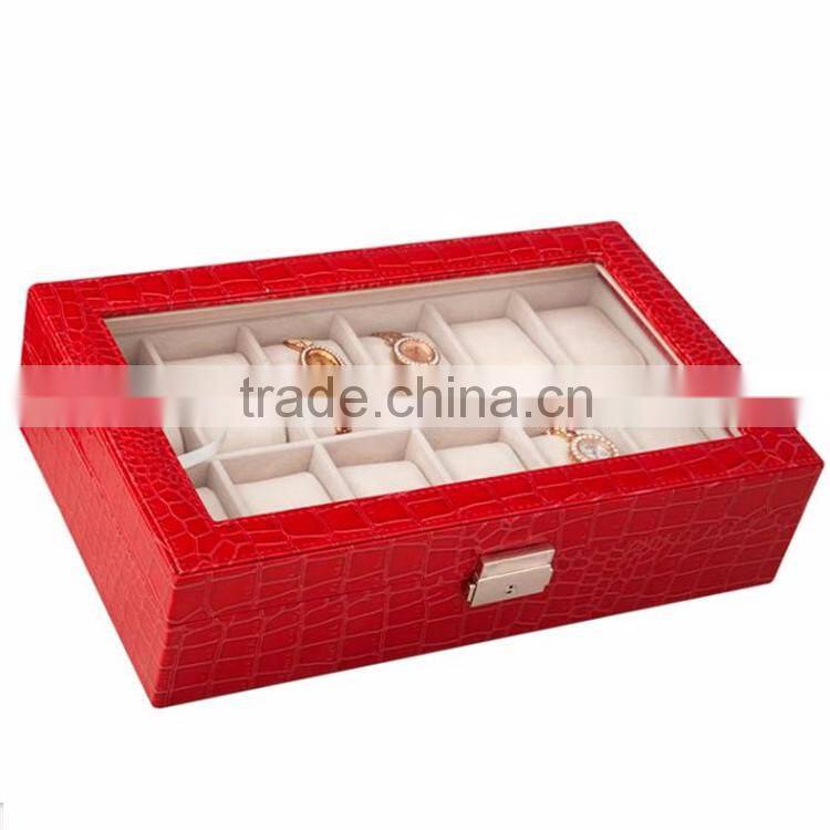 Custom Made 12 Slots Wooden Modern Watch Winder Boxes.