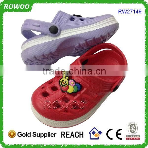 Cute nude girls garden shoes comfortable customized cartoon syle kids clogs
