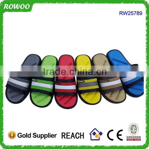 Custom made slippers brand name, non slip shower slippers,latest ladies pvc slipper designs