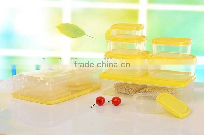 3pcs plastic kitchen plastic food storage container set