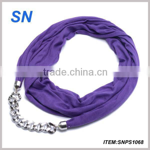 Multi color hand made rainbow color cross pendant jewelry scarf