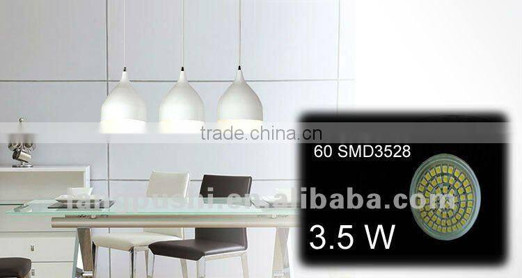 New !! Glass housing 3.5W 60 SMD3528 ,2800k led spots for office decoration, 3 years warranty