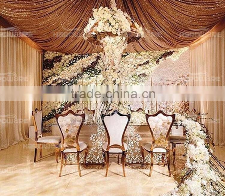 wedding banquet chairs rentals , hotel waiting room stainless steel chairs