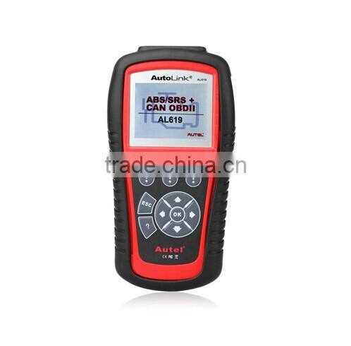Original Autel Autolink AL619 ABS/SRS + CAN OBDII Diagnostic Scan Tool Turn off Check Engine Light clears codes resets monitors