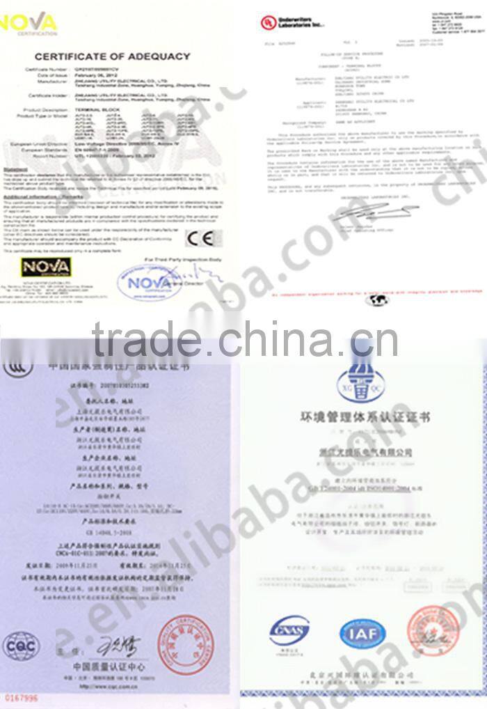 JUT1-4/2-2 Grey industrial distribution two-in two-out wiring terminal block