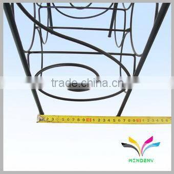 Home and garden metal wine counter liquor bottle display shelf