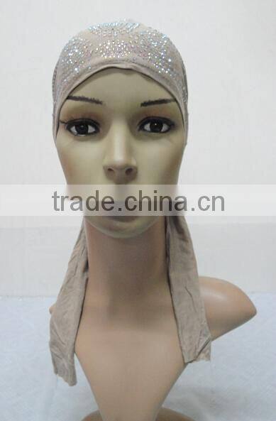 C071 new style jersey underscarf with much rhinestones