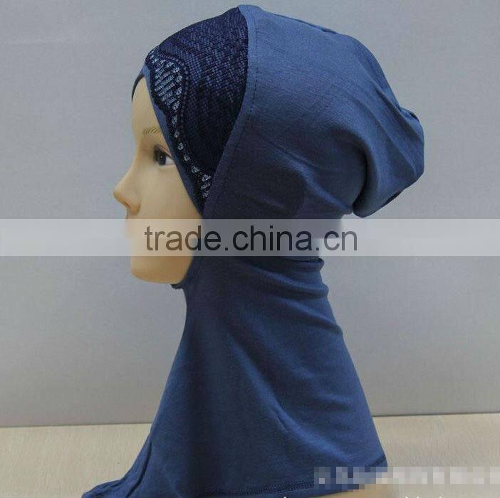 C032 new style lace criss-cross ninja inner underscarf,full underscarf to cover neck