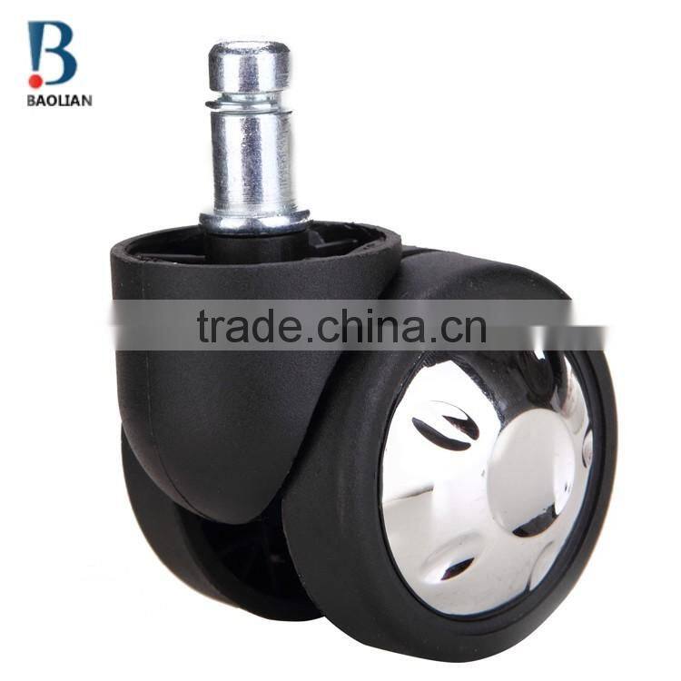 BL bravo swivel black durable 60mm heavy-duty glittering moon nylon caster for office furniture
