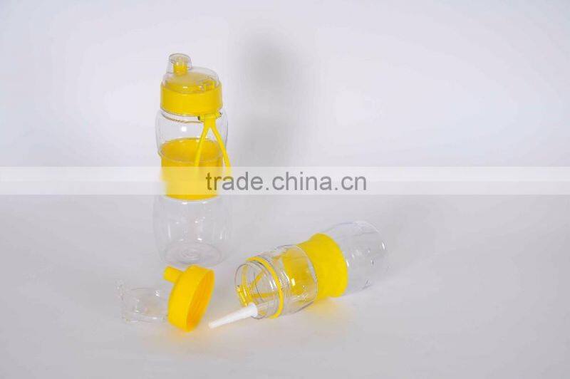 2016 High Quality BPA free Tritan plastic material sport drinking water bottle child water bottle with straw