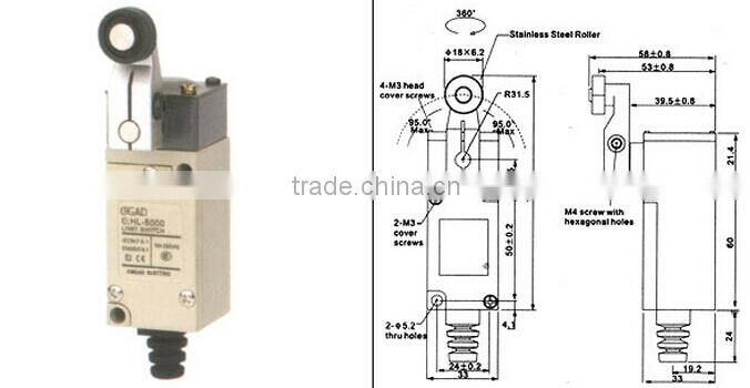 CNGAD HL miniature micro limited switch(limit switch, limiting switch)(HL-5000)