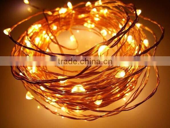 2XAA battery wholesale new design copper wire mini LED waterproof Christmas electric garland