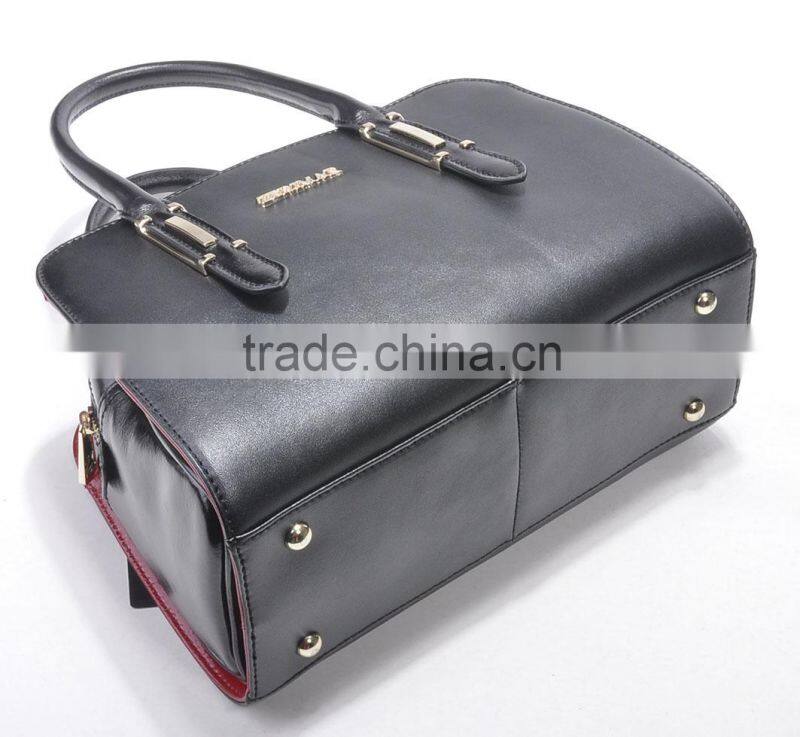 hot selling High quality genuine leather handbag with snake