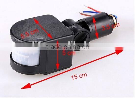 180 degree time delay electric light PIR motion sensor switch