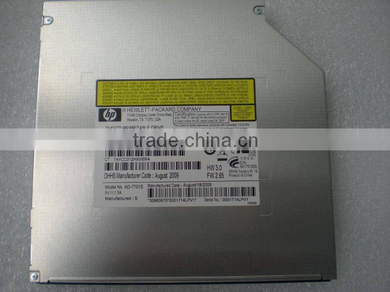 AD-7701H P/N:574285-4C0 Laptop odd Internal SATA DVDRW optical drive with lightscribe function