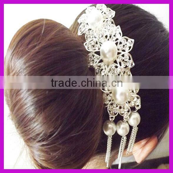 Fashion accessory rhinestone crystal hair comb for young beauty women manufacturers BY 1865