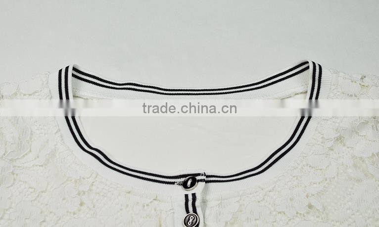 2015 latest european style elegant black lace long sleeve overlay evening dress