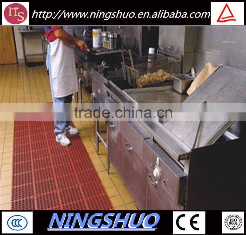 China factory of outdoor playground safety rubber anti slip mat