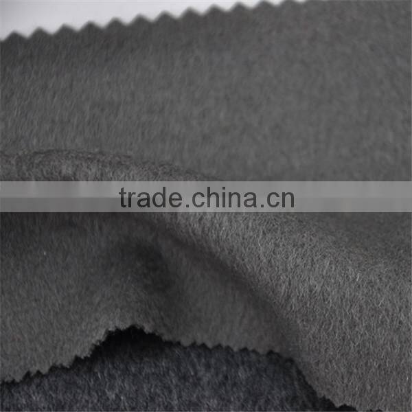 Running super fine wool cashmere blend super soft fleece fabric for woman's winter coats