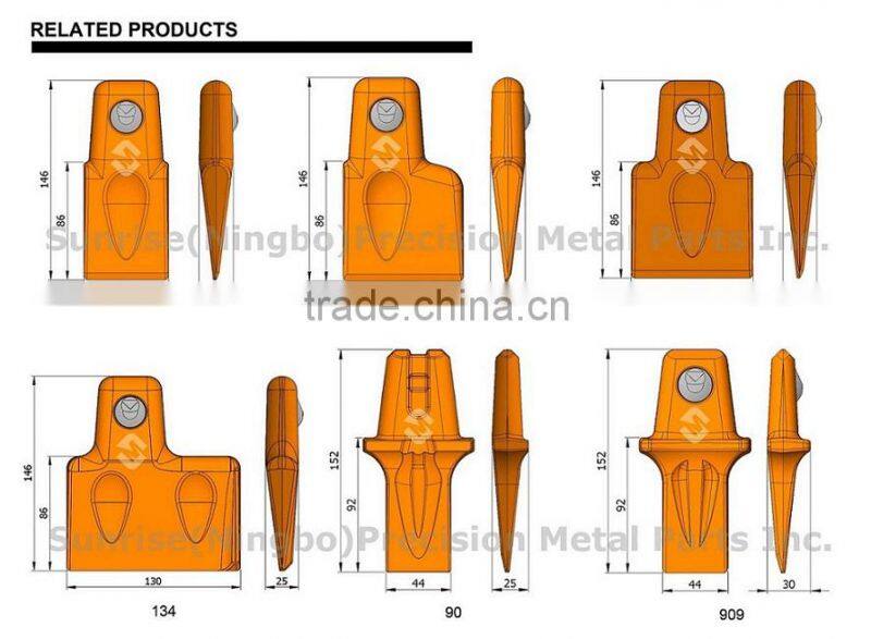 90 Taper Fit Teeth Dirt Cutter Tooth