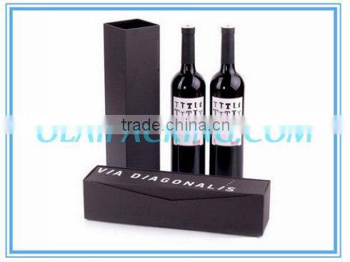 high-quality grey paper wedding wine box