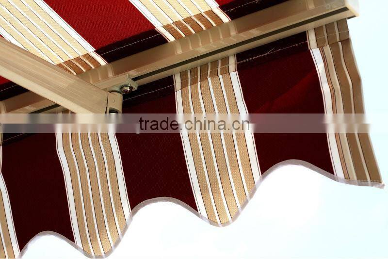 Economic outdoor non-cassette patio canopy