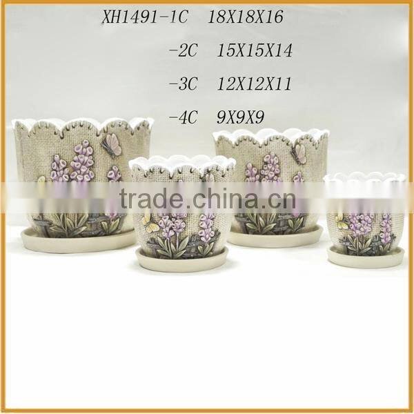 Newest design hot sale china custom lavender flower pot