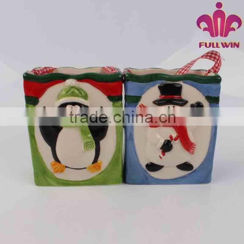 ceramic decoration christmas gift bag candy bag