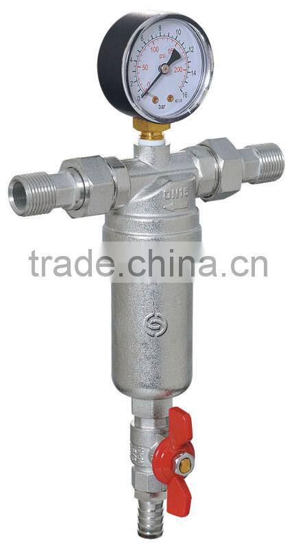 brass y strainer filter valve