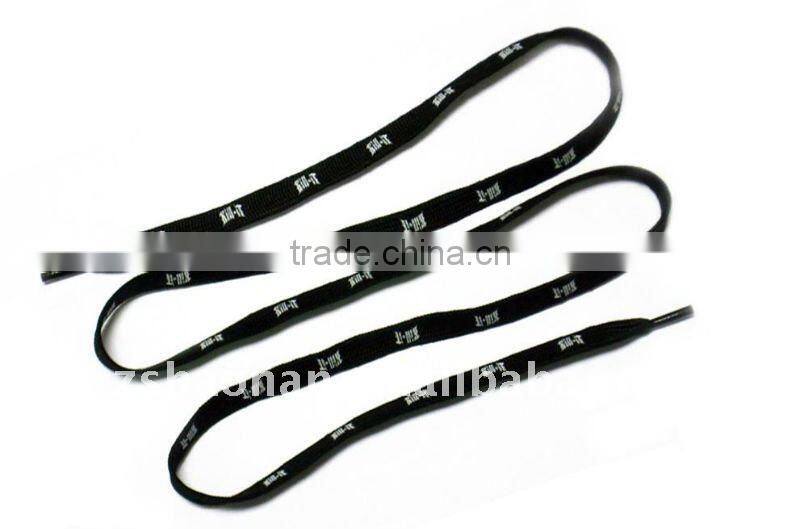 High quality fashion customized flat waxed shoelaces