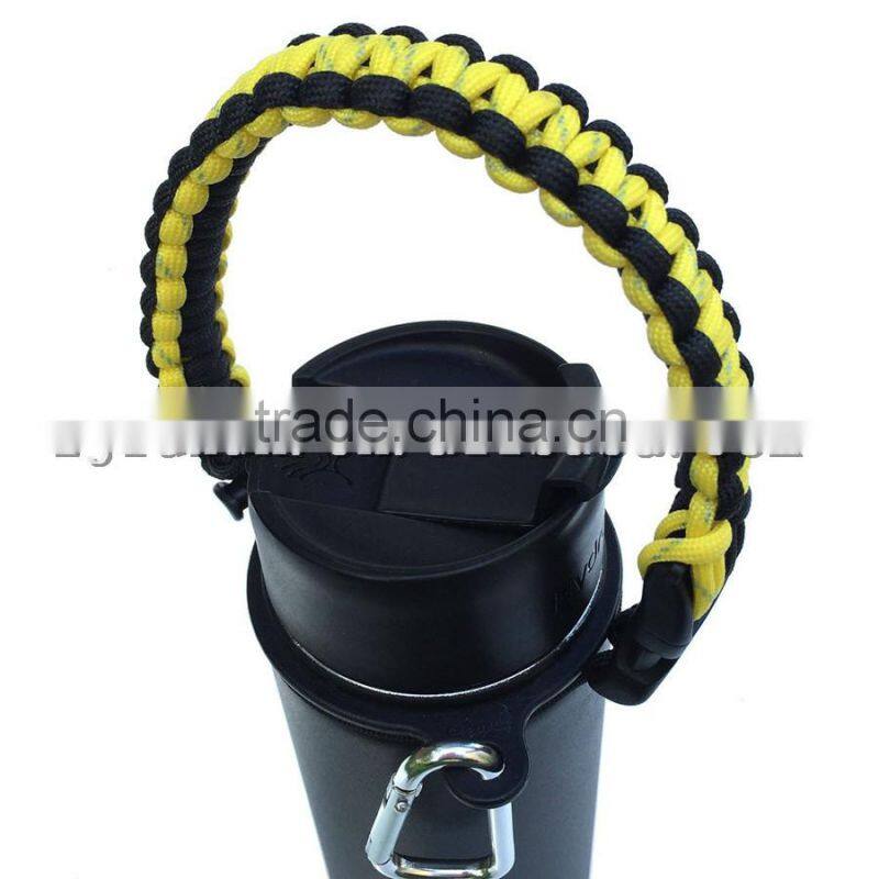new fashion 550lb paracord handle for Hydro Flask rope bottle holder