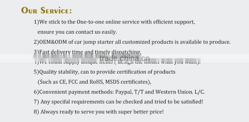 SOS Power Source ---15000mAh multi-function car battery charger