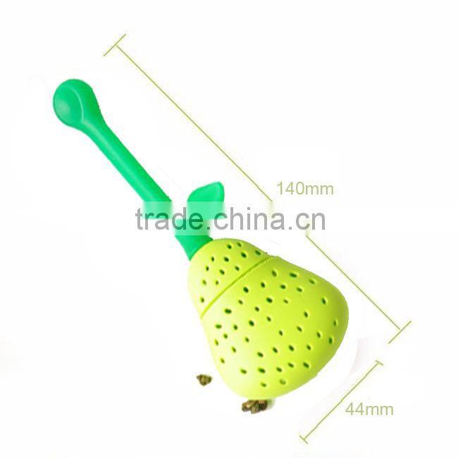 fruit shape pear silicone tea infusers wholesale