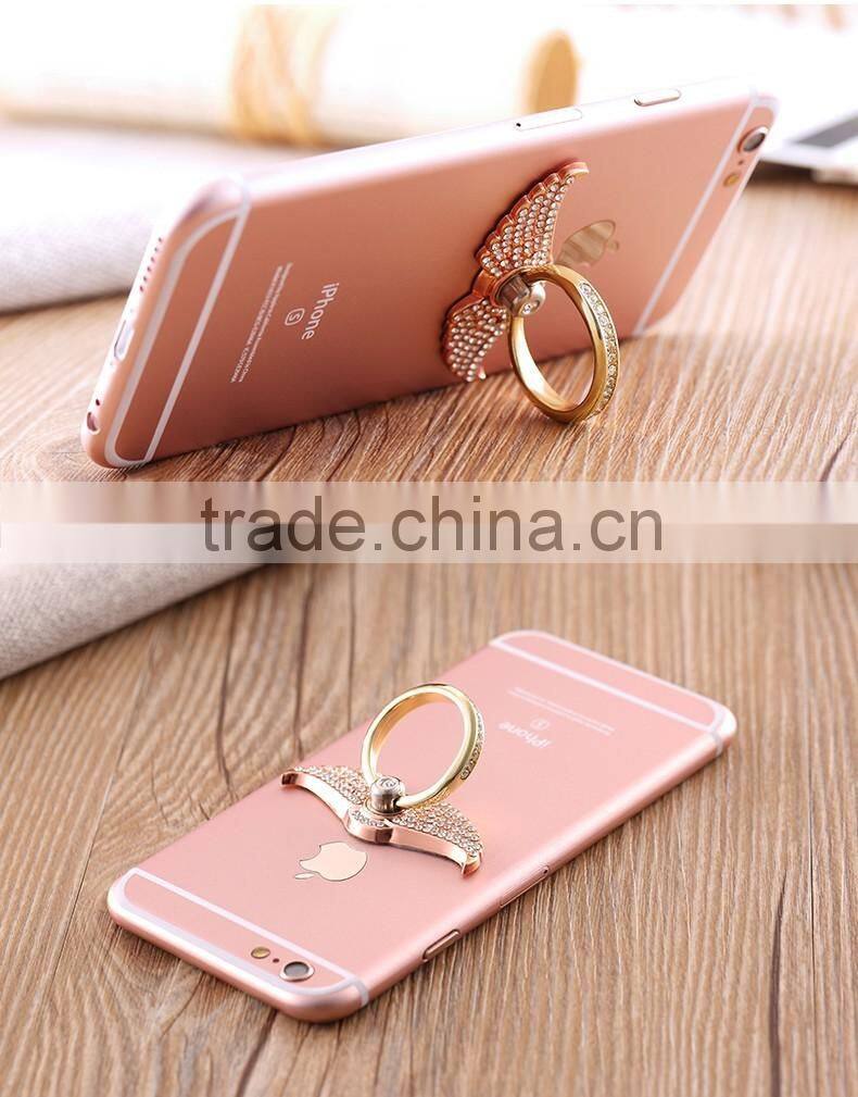 Fashion 360 Degree Metal Finger Ring Mobile Phone Smartphone Stand Holder For iPhone Samsung Smart Phone GPS MP3 Car Mount Stand