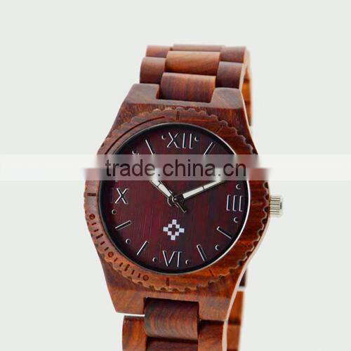 trendy cheap factory direct attractive multicolor waterproof wooden watch(WJ-3920)