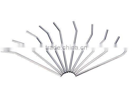 straight stainless steel 304 drinking straw with thread