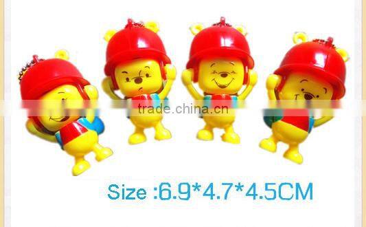 plastic funny face changing dolls key chain