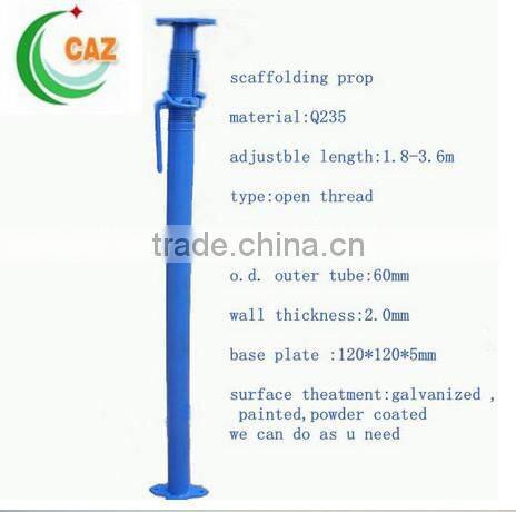 Adjustable cup sleeve scaffolding steel prop