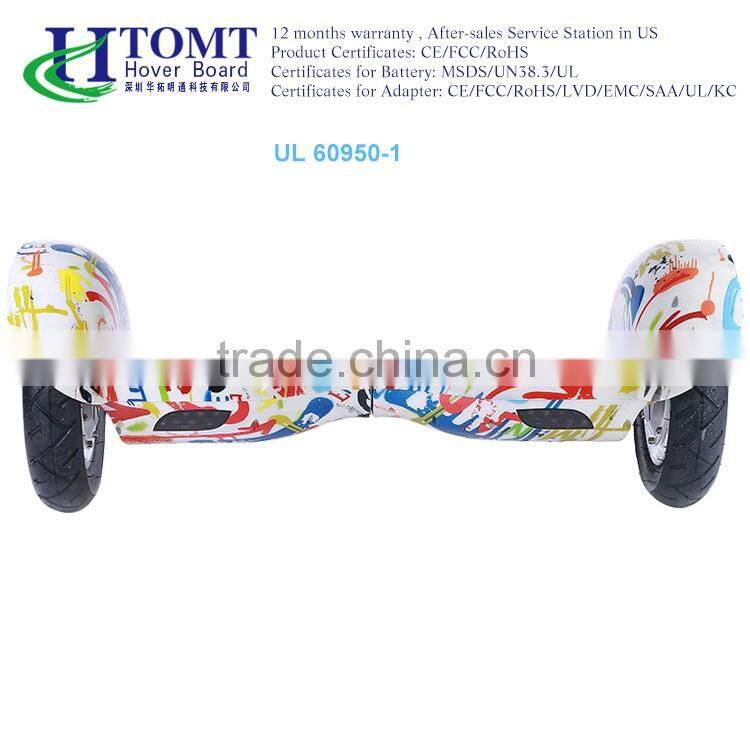 China Htomt smart 10 inch 2 wheel self balancing electric scooter