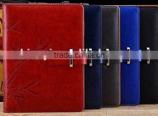pu leather promotional gift set notebook with buckle and pen power bank gift set promotional notebook and pen gift set