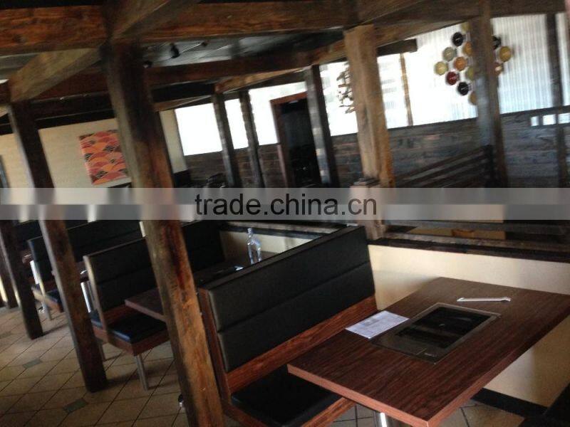 Wooden High End Leather Cafe Chair (FOH-NCP11)