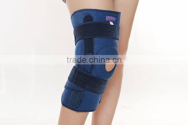 Metal splint knee pad open patella knee support belt with high quality