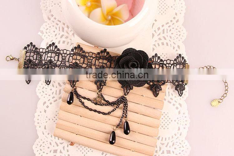 black rose lace girls fashion new design anklet