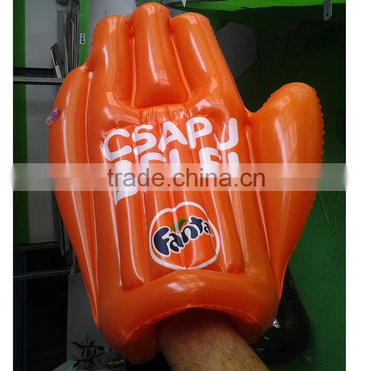 pvc inflatable cheer hand for prommotion, big hand for cheering