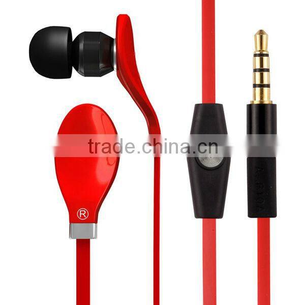 High end metal shell TPE cord Earphone for iphone