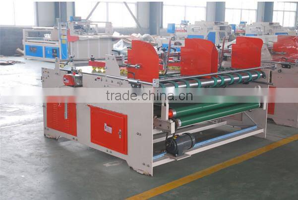 Hot Sale Semi-automatic Press-type corrugated carton box folder gluer machine