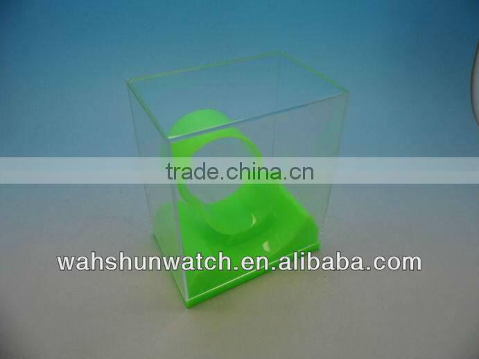 clear plastic watch box