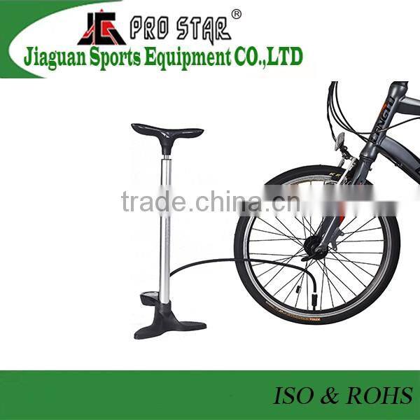 China supplier professional PRO STAR bicycle floor pump with gauge