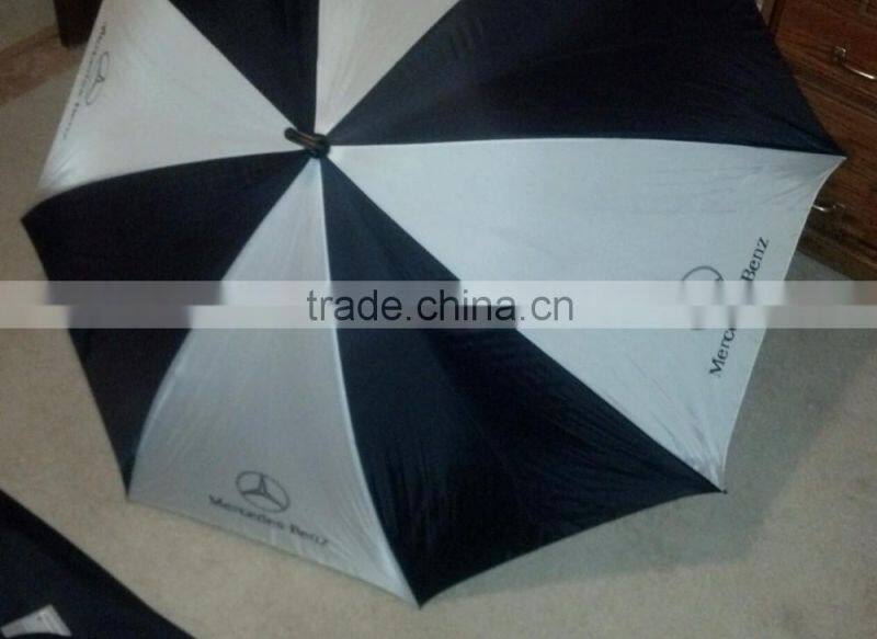 30" wooden shaft stick leading factory cheap golf gifts umbrella